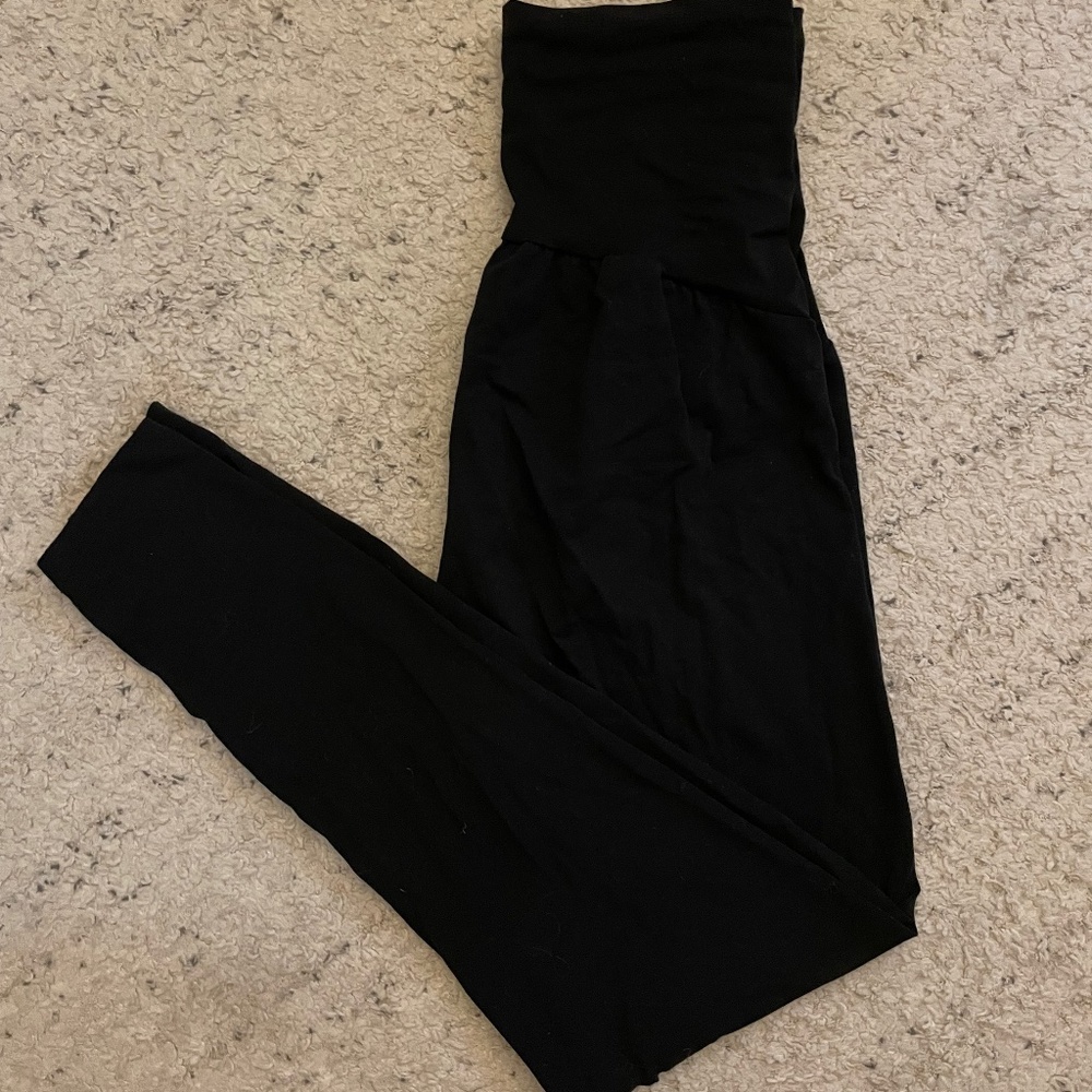 Quince maternity cotton leggings